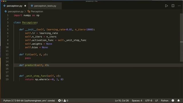 Perceptron in Python - Machine Learning From Scratch 06 - Python Tutorial смотреть онлайн