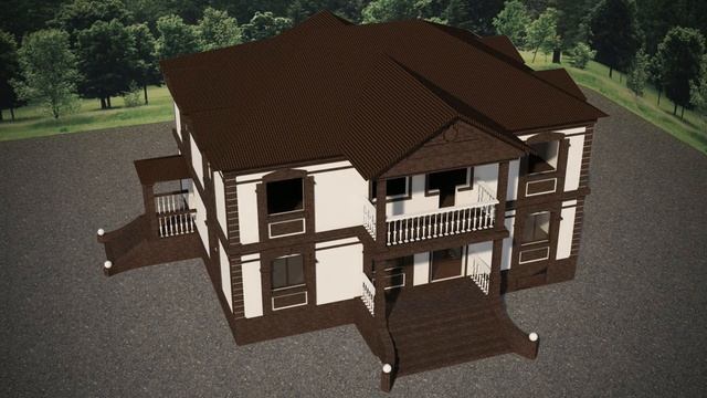 3D видео демо-домика с этапами постройки 3dvisio.org смотреть онлайн