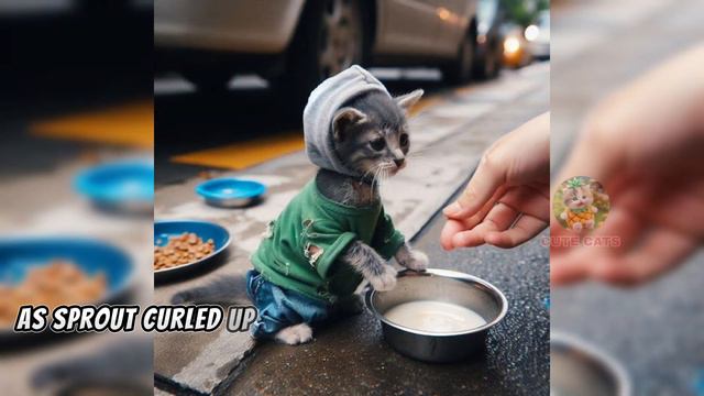A Homeless Tiny Cat 🥺 #cattale  #cat #catvideos #catlover