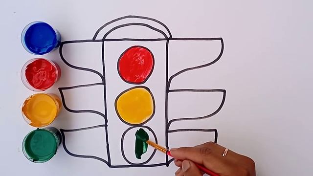 Bolalar uchun svetofor rasm chizish/Drawing traffic lights for kids/Рисование светофор для детей смотреть онлайн