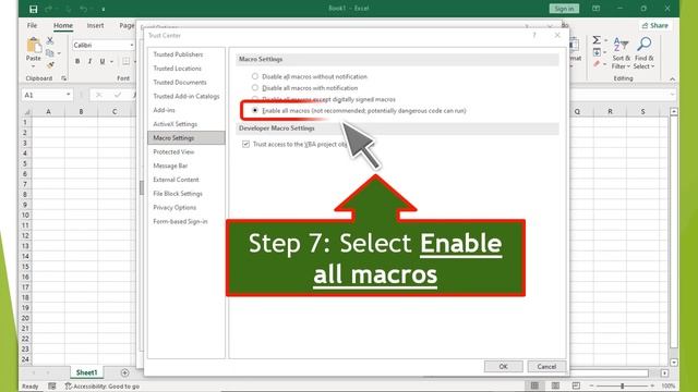 Excel VBA Lesson 1: How to set security and enable macros in Excel? смотреть онлайн