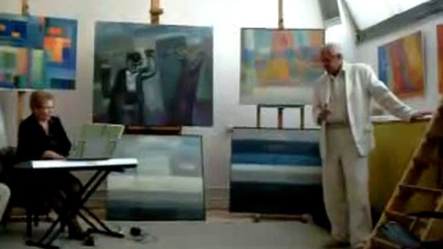 В мастерской у Бущика: поёт В.И. Скоробогатов (часть 2) смотреть онлайн