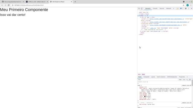 React para Web - JSX versus HTML - Parte 1 смотреть онлайн