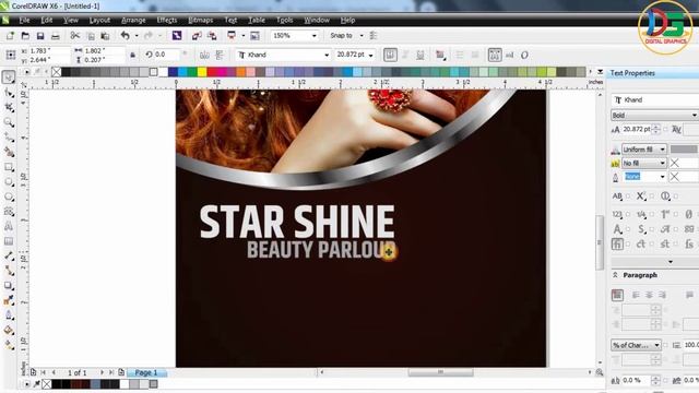 How To Create a Beauty Salon Flyer Design in CorelDRAW | Beauty Parlour Pamphlet Design | Free CDR смотреть онлайн
