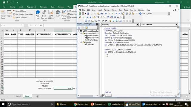 Learn MS Excel -Video 426- VBA - Import Outlook file names & dates смотреть онлайн
