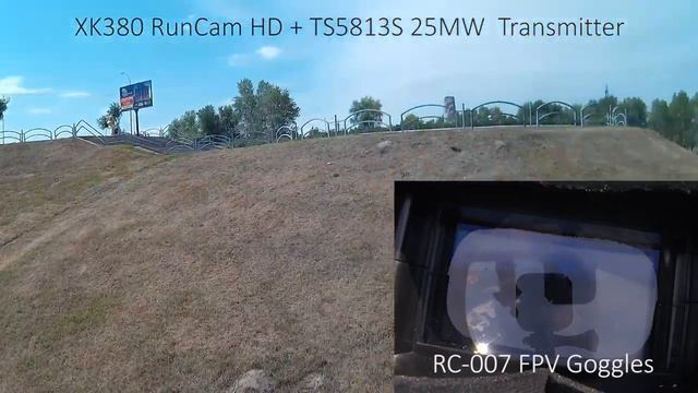 25MW Transmitter 40CH + RC-007 FPV Goggles : Range Test : FPV : Обзор 25MW передатчика + FPV шлем смотреть онлайн