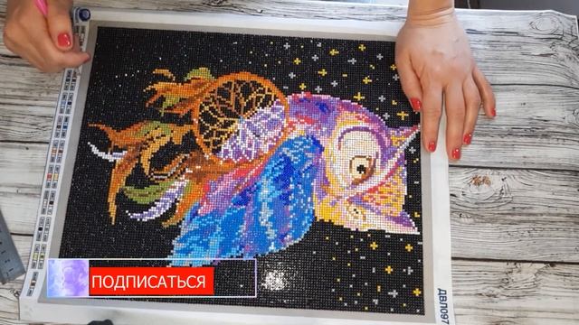 Алмазная мозаика оформление готовой картины в раму. Как вставить в рамку?