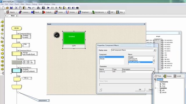 FLOWCODE УРОК 54 Сервопривод альтернативные способы управления