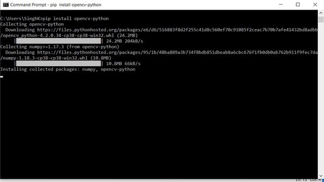 How to install opencv and matplotlib library using pip (python installer package) смотреть онлайн