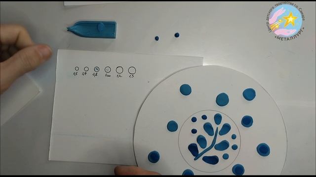 Лепка с детьми с ОВЗ(РАС).  Тарелочка в стиле 