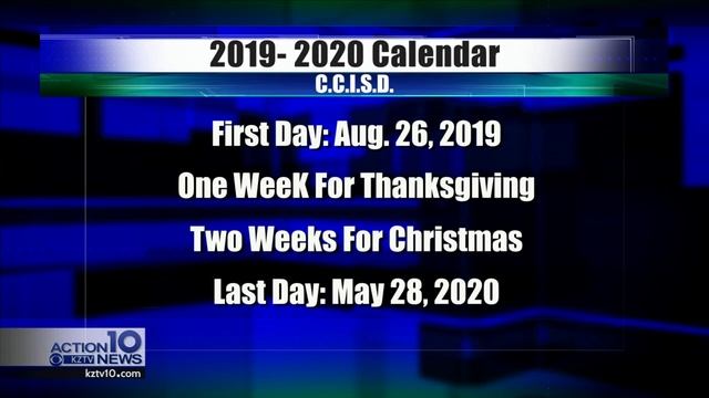CCISD unanimously approves calendar for 2019-2020 school year смотреть онлайн