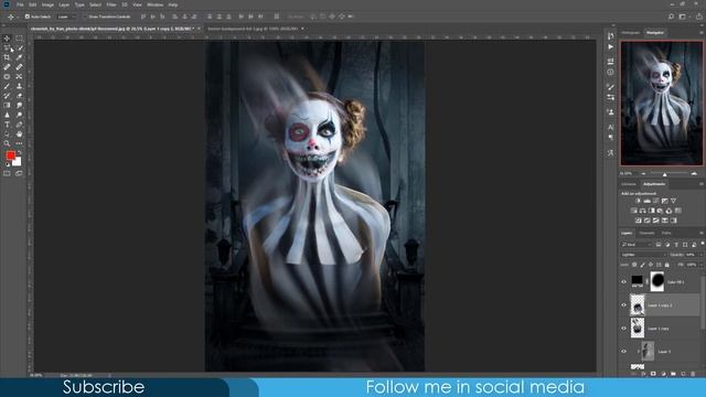 Make Horror Movie Poster In Photoshop CC 2018 смотреть онлайн