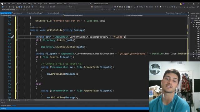 How to Create a Windows Service Using C# and Visual Studio! смотреть онлайн
