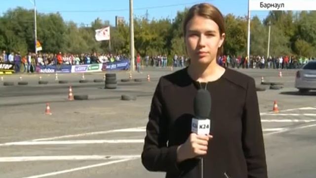 Соревнования по автослалому - «Лучший водитель Барнаула-2016». Прямое включение с соревнований смотреть онлайн