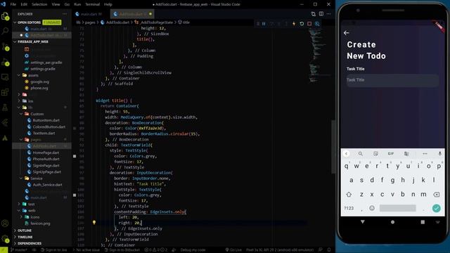 ( Flutter with Firebase) Let's work on the Add Todo Page of our Todo App || Speed Coding || #08 смотреть онлайн