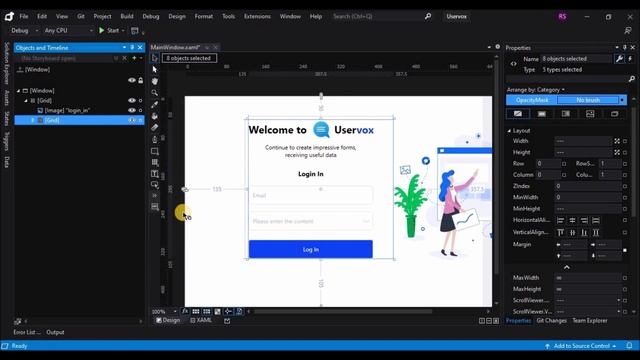 WPF Tutorial : Login UI design in Visual studio blend 2019 | HandyControls UI Library | C# WPF смотреть онлайн