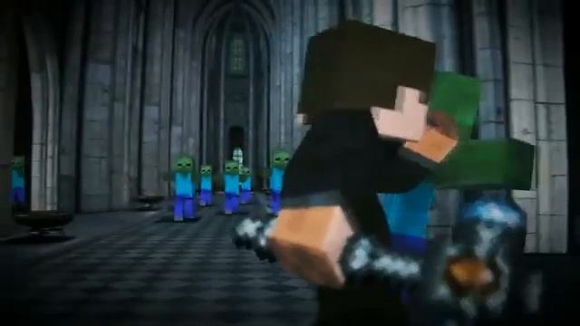 Devil may cry - Minecraft Fight Animation смотреть онлайн