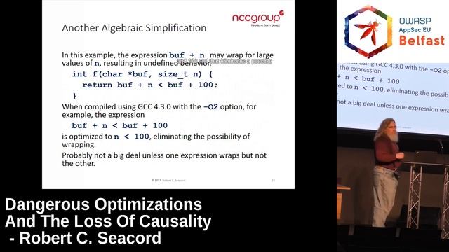 AppSec EU 2017 Dangerous Optimizations And The Loss Of Causality by Robert C Seacord.mp4 смотреть онлайн