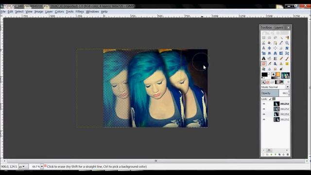 GIMP 2.8 Speed Edit: Christine Amber Blur Blend смотреть онлайн
