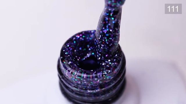Гель-лак Molekula №111 (искрящийся фиолетовый, с блестками), 11 мл