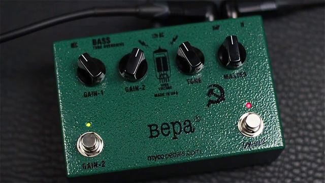 Myco Pedals - Bepa Bass Tube Overdrive - BASS Demo смотреть онлайн