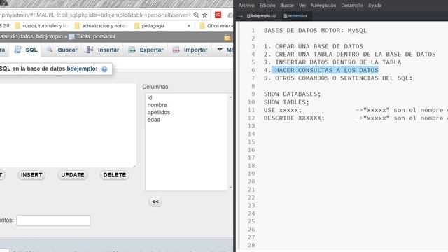COMANDOS SQL - PhpMyADMIN смотреть онлайн