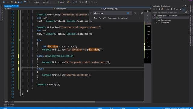 C# Principiantes | #18 - Excepciones. Try / Catch. Manejo de errores. смотреть онлайн