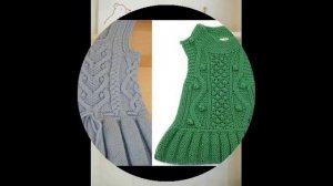 Сарафан для девочки спицами