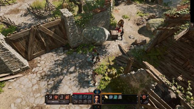 Baldur's Gate 3 - Chapter 1 Blighted Town: Defeat Sleeping Scrawny Bugbear Goblin Astarion PC (2020