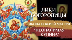 ИКОНА БОЖИЕЙ МАТЕРИ "НЕОПАЛИМАЯ КУПИНА". ЛИКИ БОГОРОДИЦЫ