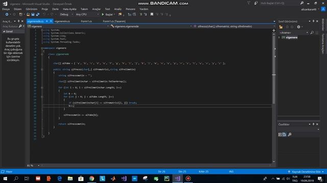 C# vigenere encryption decryption смотреть онлайн
