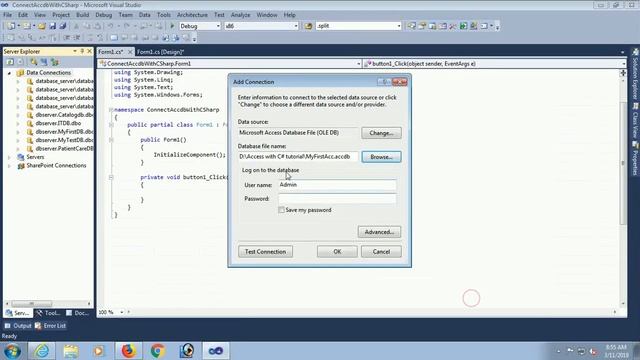 how to connect access database accdb in c# windows form application. swift learn смотреть онлайн