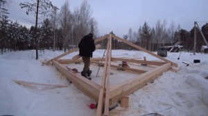 Шатровая крыша своими руками. Стропильная система беседки.