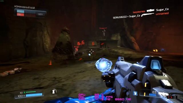 Тест DOOM 4 бета (2016) TSSAA - Размытие - высокое Хроматическая аберрация - включена vs GTX660 смотреть онлайн