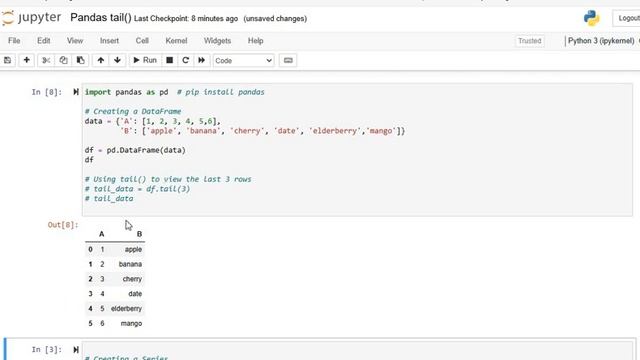 Python Pandas Tail Method | dataframe.tail() | series.tail() | Pandas Tutorial смотреть онлайн