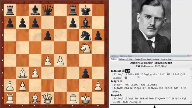 Шахматы. Александр Алехин играет КОРОЛЕВСКИЙ ГАМБИТ! смотреть онлайн