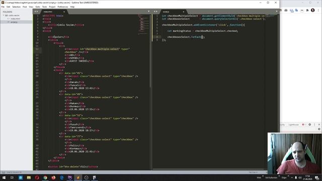 Javascript ile Çoklu HTML Dom Element Seçimi ve İşlemleri - querySelectorAll смотреть онлайн