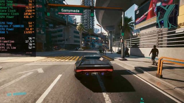 Cyberpunk 2077: RTX 3090 Ti + Ryzen 7 5800X3D | 1440p | Ultra Settings смотреть онлайн