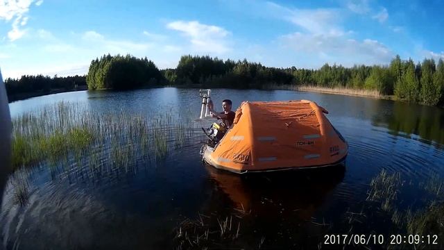 Испытания спасательного плота ПСН 6М смотреть онлайн