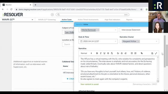 Resolver Webinar: How to Perform Workplace Violence Threat Assessments Using WAVR-21™ Methodology смотреть онлайн