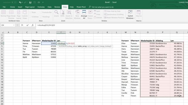 Opslagsfunktionen Vlookup i Excel смотреть онлайн