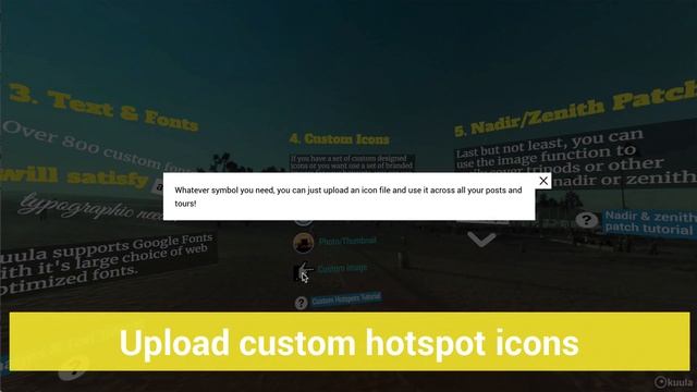 Tutorial: How to add audio, in-line images, custom icons - new features in Kuula Virtual Tour Edito смотреть онлайн