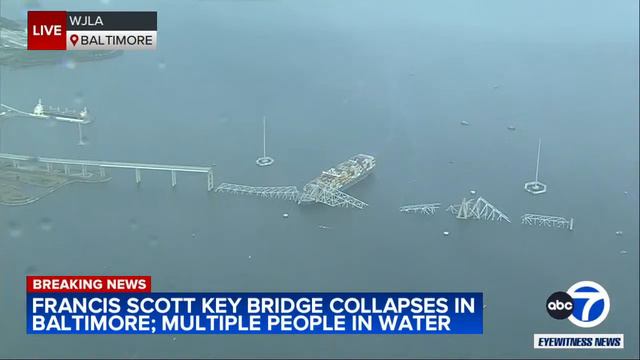 LIVE | Continuing coverage: Francis Scott Key Bridge partially collapses in Baltimore смотреть онлайн