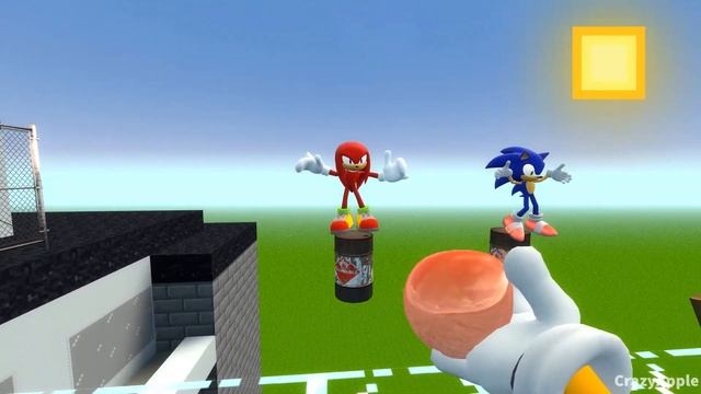 Sonic,Tails Vs Eggman, Knuckles Trampoline Fails Epic Ragdoll Ep. 9 [GMOD] смотреть онлайн
