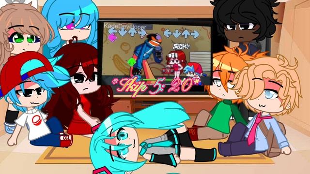 FNF React To Whitty Mod! ???? #fridaynightfunkin  #fnfwhitty  #gachaclub