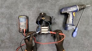 Аккумулятор шуруповерта без BMS. Screwdriver battery without BMS.