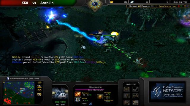 CyberGames DotA March 2014 - Round of 16 - KK8 vs Anchakin смотреть онлайн