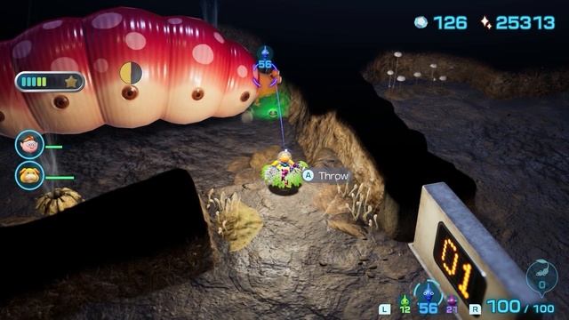 Pikmin 4 Cavern for a King Sublevel 18 boss Empress Bulblax - How to beat the rolling boss смотреть онлайн