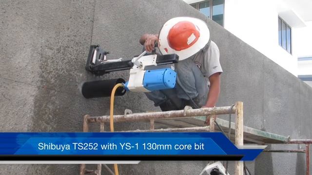 SHIBUYA TS252 with YS-1 130mm Shibuya core bit смотреть онлайн