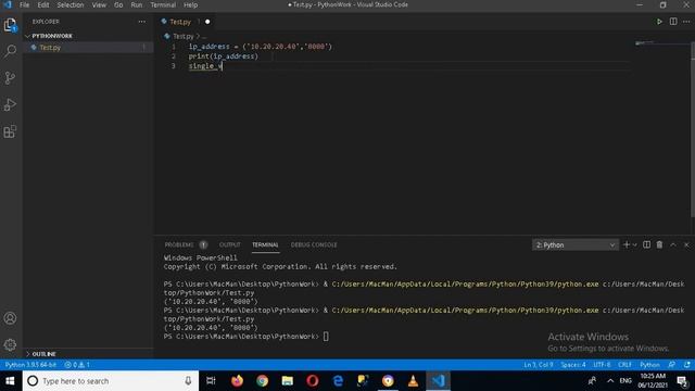 Python Tutorial | Tuple in Python | Python Tuples | How to use Tuples in python vscode | #6 смотреть онлайн